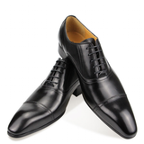 Men's Leather Luxury Custom Dress Shoes - Black - Men's Dress Shoes - 46 B - Genuine Leather - image 1