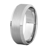 Men's Women's Tungsten Wedding Rings - Silver - 3 - Style32 - Ring - 6 - Tungsten - image 24