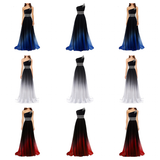 Women's Long Chiffon Evening Dress - Black/Multi - Dress - 26W - Polyester/Chiffon - image 14