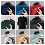 Men's Aesthetic Mock Neck Sweaters - Jet Black - Mock Neck Sweater - 4XL - Cashmere/Polyester - image 21