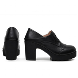 Women's Real Leather Mary Jane Platforms - Red - 3 / 10cm - 10.5 B - Genuine Leather - image 10