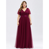 Women's Plus Size Long Evening Dress - Burnt Orange - Dress - 26 - Polyester Chiffon - image 20
