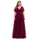 Women's Plus Size Long Evening Dress - Burnt Orange - Dress - 26 - Polyester Chiffon - image 37