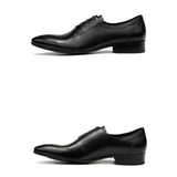 Men's Italian Handmade Oxford Shoes - Brown - C / Oxford Shoes - 45 B - Genuine Leather - image 17