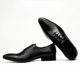 Men's Italian Handmade Oxford Shoes - Brown - C / Oxford Shoes - 45 B - Genuine Leather - image 14