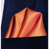 Men's 3 Pcs Orange Formal Luxury Tie Set - Orange - Necktie / 0266 - One Size - Polyester - image 3
