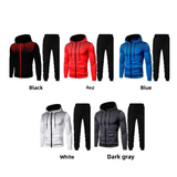 Men's Sporty Track Suit Sets 2Pcs - Beige - Activewear Set - 3XL - Polyester - image 27