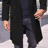Men's Stylish Business Casual Overcoat - Grey - Jacket - 2XL - Polyester - image 8