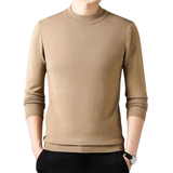 Men's Aesthetic Mock Neck Sweaters - Jet Black - Mock Neck Sweater - 4XL - Cashmere/Polyester - image 6
