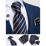 Funki Buys | Neckties | Men's 3 Pcs Stylish Formal Tie Set