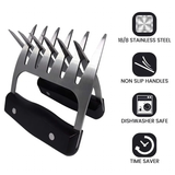 Stainless Steel Wood Meat Claws - Brown - 2pcs Meat Claws - Medium - Stainless Steel/Wood - image 17