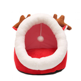 Funki Buys | Pet Beds | Cat Bed Warm Cozy Kitten Cat Cave - Pink - Rabbit / Cat Cave Bed / L / Plush - image 11