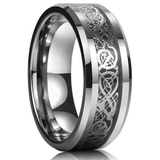 Men's Women's Tungsten Wedding Rings - Silver - 5 - Style30 - Ring - 6 - Tungsten - image 23
