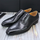 Men's Leather Luxury Wedding Shoes - Brown - Dress Shoes - 39 B - Genuine Leather - image 22