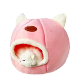 Cat Beds Cozy Sweet Pink Cave House - Pink - XL 40x40x40cm - Plush - image 1