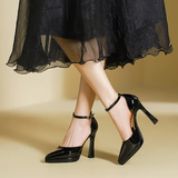 Women's Patent Leather Pointed Toe heels - Red - 12cm Heels - 42 B - Patent Leather - image 24