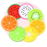 Fruit Design Drink Mats 6-7 Pcs Sets - Mixed - 7 Pcs Cup Coasters - Small - Silicone Rubber - image 33