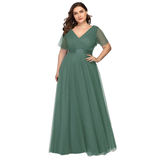 Women's Plus Size Long Evening Dress - Burnt Orange - Dress - 26 - Polyester Chiffon - image 46