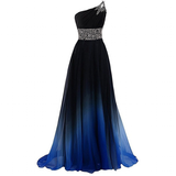 Women's Long Chiffon Evening Dress - Black/Multi - Dress - 26W - Polyester/Chiffon - image 4