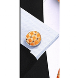 Men's 3 Pcs Elegant Geometric Tie Set - Orange - Necktie / 1851 - One Size - Polyester - image 2