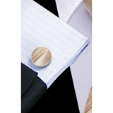 Funki Buys | Neckties | Men's 3 Pcs Beige Striped Formal Tie Set