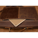 Messenger Bags Men's Leather Laptop Bag - Brown - Men's Bag - Large - Genuine Leather - image 22