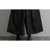 Men's Women's Gothic Wide Leg Pant Skirts - Black - Pant Skirt - 4XL - Cotton - image 19