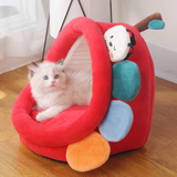 Funki Buys | Pet Beds | Cat Bed Warm Cozy Kitten Cat Cave - Pink - Rabbit / Cat Cave Bed / L / Plush - image 9