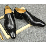 Men's Luxury Leather Formal Dress Shoe - Black - Men's Dress Shoe - 47 B - Genuine Leather - image 17