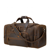 Travel Bags Men's Leather Overnight Bag - Brown - 1 / Design 1 / (58cm) Bag - Large - Genuine Leather - image 1