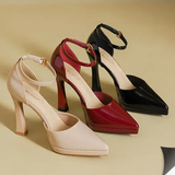 Women's Patent Leather Pointed Toe heels - Red - 12cm Heels - 42 B - Patent Leather - image 47
