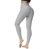 Women's Stretch Push Up Yoga Pants - Light Gray - Pants - XL - image 5
