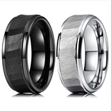 Men's Women's Tungsten Wedding Rings - Silver - 1 - Style1 - 8mm Ring - 6 - Tungsten - image 16