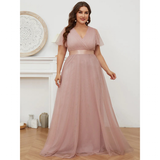 Women's Plus Size Long Evening Dress - Burnt Orange - Dress - 26 - Polyester Chiffon - image 24