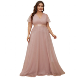 Women's Plus Size Long Evening Dress - Burnt Orange - Dress - 26 - Polyester Chiffon - image 41
