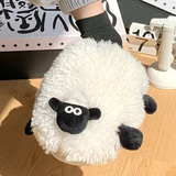 Unisex Cute Sheep Slippers - White - Sheep Slippers - 36-37 - Plush - image 3