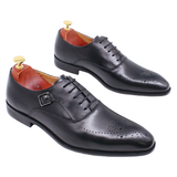 Men's Luxury Genuine Leather Dress Shoe - Black - Men's Formal Shoes - 12 B - Genuine Leather - image 18