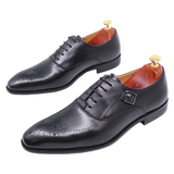 Men's Luxury Genuine Leather Dress Shoe - Black - Men's Formal Shoes - 12 B - Genuine Leather - image 20