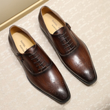 Men's Luxury Genuine Leather Dress Shoe - Black - Men's Formal Shoes - 12 B - Genuine Leather - image 6