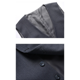 Men's High Quality 3 Pcs Formal Dress Suit - Grey - 1 / 3 Pcs Suit - M (EUR XXS) - Polyester - image 27