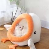 Funki Buys | Pet Beds | Cat Bed Warm Cozy Kitten Cat Cave - Pink - Rabbit / Cat Cave Bed / L / Plush - image 8
