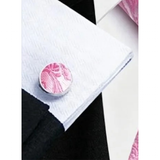 Funki Buys | Neckties | Men's 4 Pcs Pink Paisley Luxury Tie Set