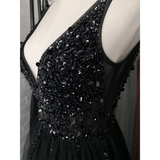 Women's Long Chiffon Tulle Prom Dress - Dark Gray - Dress - 22W - Chiffon/Tulle - image 8