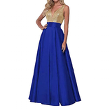 Women's Satin Sequin Evening Dress - Rose Gold - Evening Dress - US22 - Satin/Sequin - image 13