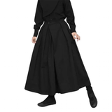 Men's Women's Gothic Wide Leg Pant Skirts - Black - Pant Skirt - 4XL - Cotton - image 1