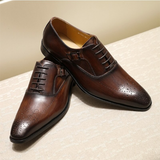 Men's Luxury Genuine Leather Dress Shoe - Black - Men's Formal Shoes - 12 B - Genuine Leather - image 5