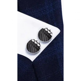 Men's 3 Pcs Elegant Striped Formal Tie Sets - Black/White - Necktie / 3546 - One Size - Polyester - image 2