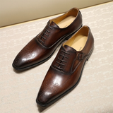 Men's Luxury Genuine Leather Dress Shoe - Black - Men's Formal Shoes - 12 B - Genuine Leather - image 4