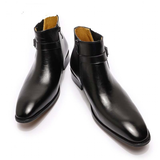 Men's Genuine Leather Formal Dress Boots - Blue - Men's Formal Boots - 12 B - Genuine Leather - image 16