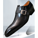 Men's Genuine Leather Formal Dress Shoe - Black - Dress Shoes - 50 B - Genuine Leather - image 5